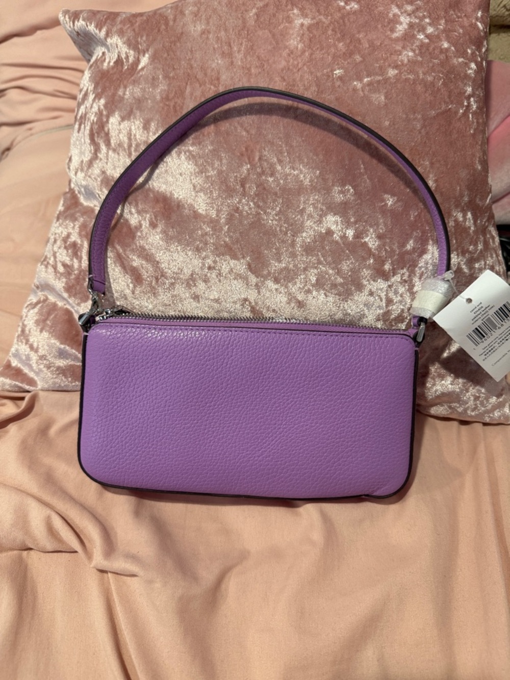 Kate Spade Lilac Pebbled Leather Gemini Convertible Wristlet/Shoulder Bag - Picture 3 of 3